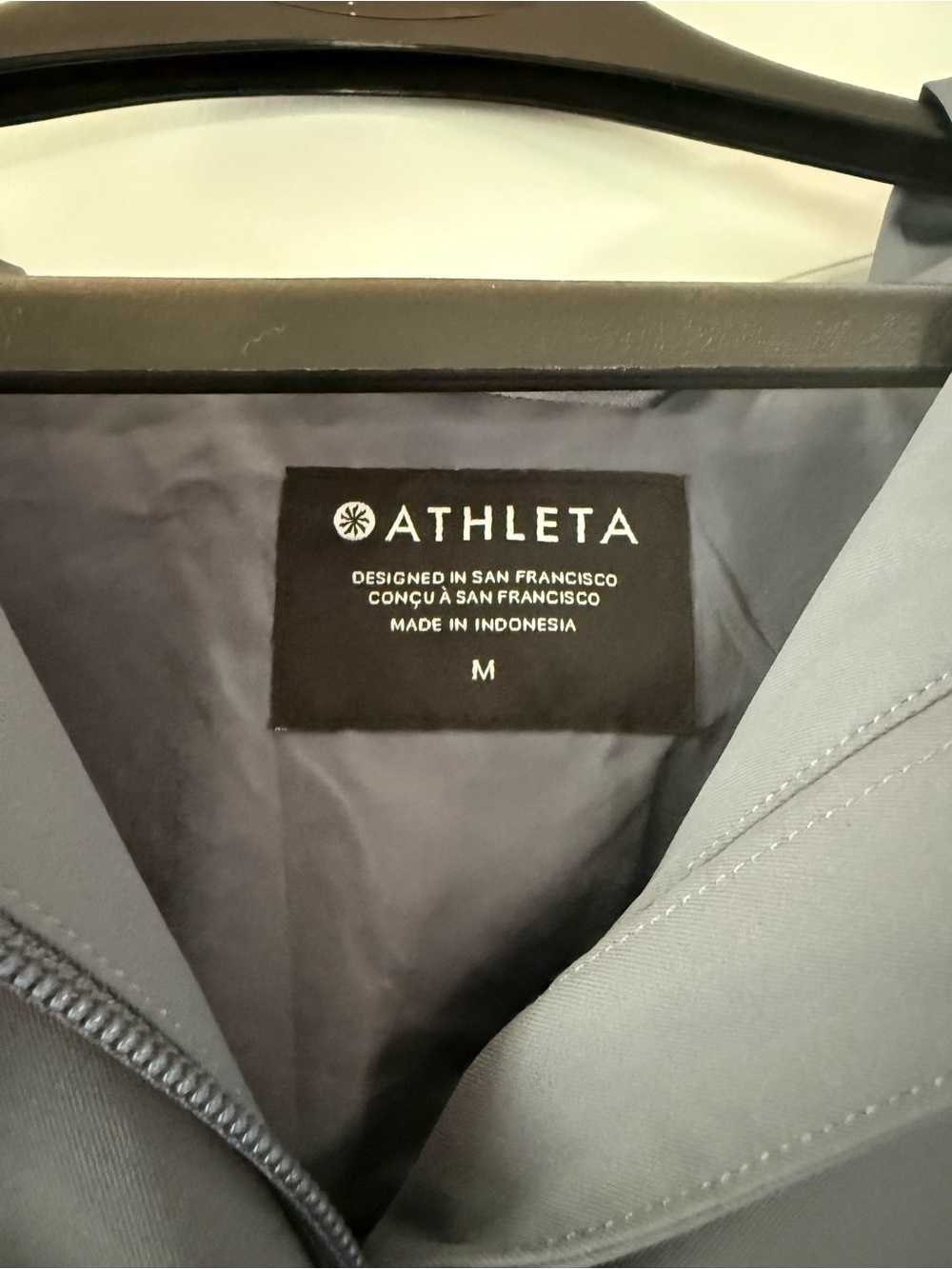 Athleta Slate Gray Hooded Rain Trench - Picture 6 of 8